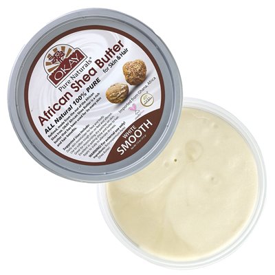Okay Pure Naturals, African Shea Butter For Skin & Hair, White Smooth, 7.5 oz (212 g) Okay Pure Naturals, African Shea Butter For Skin & Hair, White Smooth, 7.5 oz (212 g)
