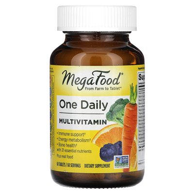 Megafood, jeden codzienny multiwitamina, 60 tabletek