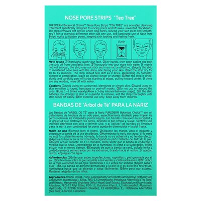 Curederm, Nose Pore Strips, Tea Tree, 6 Strips