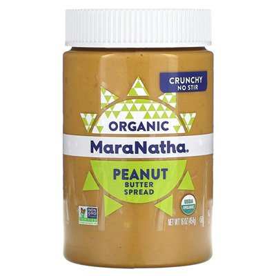 Maranatha, Organic Peanut Butter, Crunchy, 16 oz (454 g)