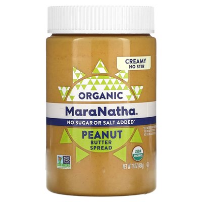 Maranatha, organiczne masło orzechowe, kremowe, 16 uncji (454 g)