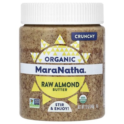 Maranatha, Bio-Rohmandelbutter, knusprig, 12 oz (340 g)
