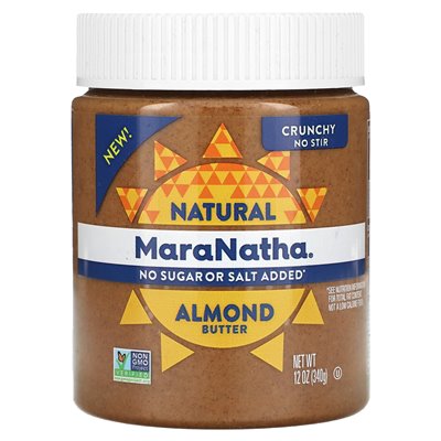 Maranatha, natürliche Mandelbutter, knusprig, 12 oz (340 g)