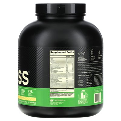 Optimum Nutrition, Serious Mass ™, banan, 6 funtów (2,72 kg) Optimum Nutrition, Serious Mass ™, banan, 6 funtów (2,72 kg)