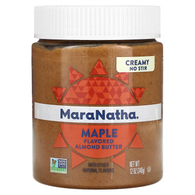 Maranatha, almond butter, creamy, maple, 12 oz (340 g)