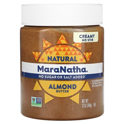 Maranatha, naturalne masło migdałowe, kremowe, 12 uncji (340 g)