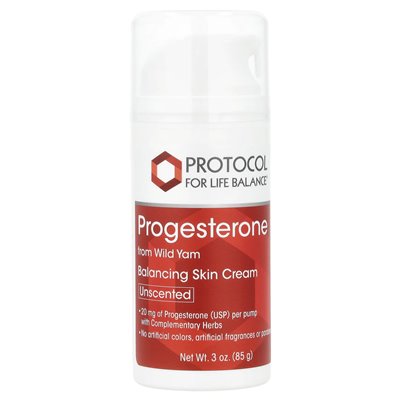 Life Balance Protocol, Progesteron, ausgleichende Hautcreme, parfümfrei, 3 oz (85 g)