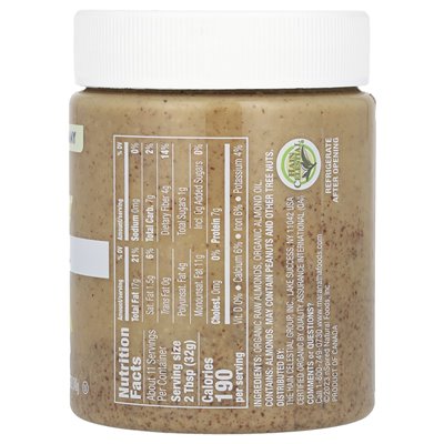 Maranatha, organiczne surowe masło migdałowe, kremowe, 12 uncji (340 g)