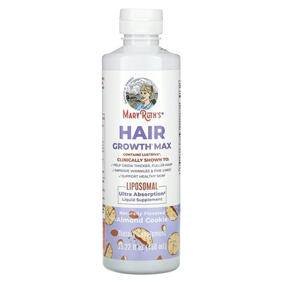 Maryruth's, Hair Growth Max Liposomal, Almond Cookie, 15,22 Fl Oz (450 ml)