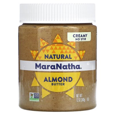 Maranatha, naturalne masło migdałowe, kremowe, 12 uncji (340 g)