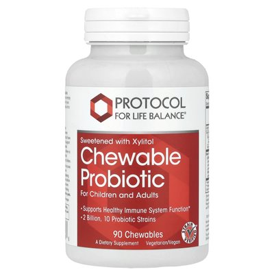 Life Balance Protocol, Chewable Probiotic, for Children and Adults, 2 Billion, 90 Chews
