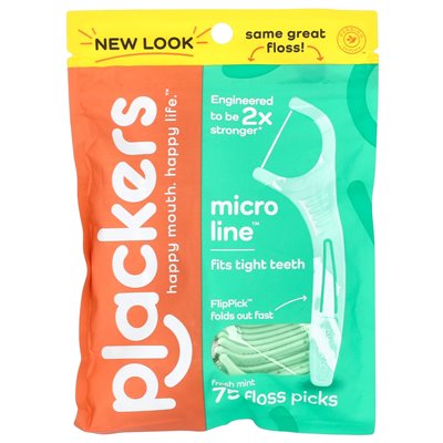 Plackacze, mikro linia, kępia, świeża mięta, 75 liczenie