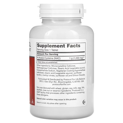 Protokół Bilans Life, NAC, 1000 mg, 120 tabletek