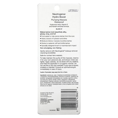 Neutrogena, hydro plump mascara, waterproof, black 07, 0.21 oz (6 g)