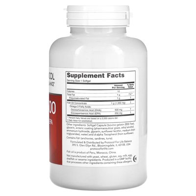 Protokół Balance Life, DHA-500, 120 softgels