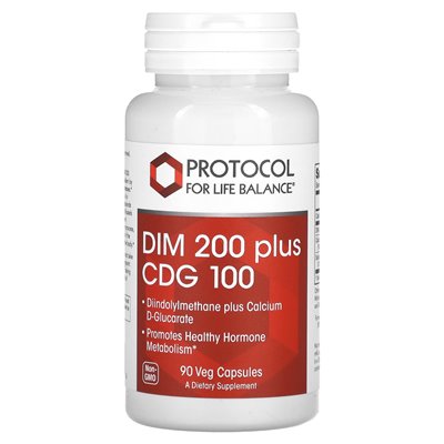 Protocol for Life Balance, DIM 200 Plus CDG 100, 90 Wegetariańskich Kapsułek Protocol for Life Balance, DIM 200 Plus CDG 100, 90 Wegetariańskich Kapsułek