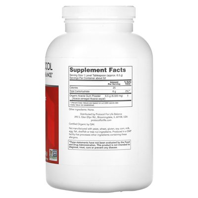 Balance Life Protocol, zertifiziertes organisches Akazienpulver, 12 oz (340 g)