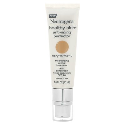 Neutrogena, zdrowa skóra, przeciwstarzeniowa perfektor, SPF 20, Ivory to Fair 10, 1 Fl Oz (30 ml)