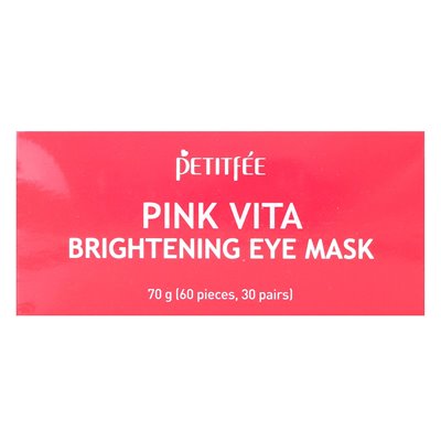 Petitfee, Pink Vita Brightening Eye Mask, 60 pieces, 70 g