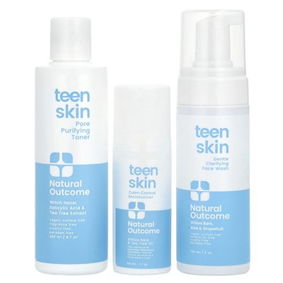 Natural result, teen skin, daily face set, 3 piece set Natural result, teen skin, daily face set, 3 piece set