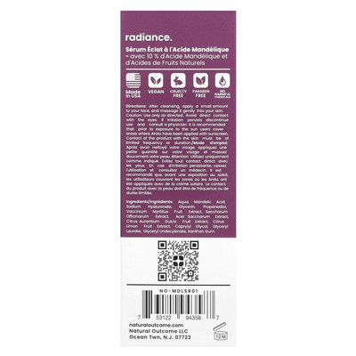 Naturalny wynik, mandeliczny, surowica blasku, zapach wolny od zapachu, 1 uncja (30 ml) Naturalny wynik, mandeliczny, surowica blasku, zapach wolny od zapachu, 1 uncja (30 ml)