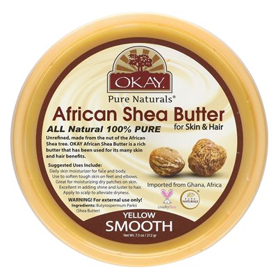 OK PURE Naturals, afrykańskie masło do ciała shea, na skórę i włosy, 7,5 uncji (212 g)
