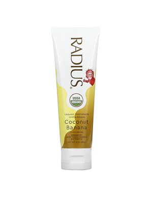 RADIUS, Organic Toothpaste with Erythritol, 6 Months & More, Coconut Banana, 3 oz (85 g) RADIUS, Organic Toothpaste with Erythritol, 6 Months & More, Coconut Banana, 3 oz (85 g)