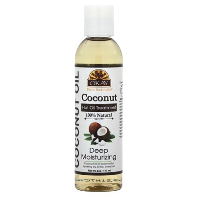 Okay Pure Naturals, Coconut Hot Oil Treatment, Deep Moisturizing, 6 oz (177 ml) Okay Pure Naturals, Coconut Hot Oil Treatment, Deep Moisturizing, 6 oz (177 ml)