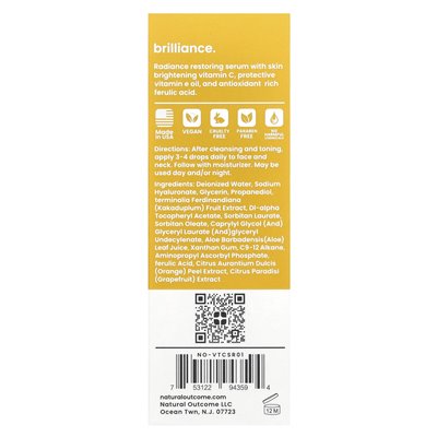 Natural Result, Vitamin C, C-Brilliance Serum, parfümfrei, 1 oz (30 ml)