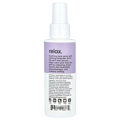 Naturalny wynik, relaks, uspokajająca mgła twarzy, 4 uncje (120 ml) Naturalny wynik, relaks, uspokajająca mgła twarzy, 4 uncje (120 ml)