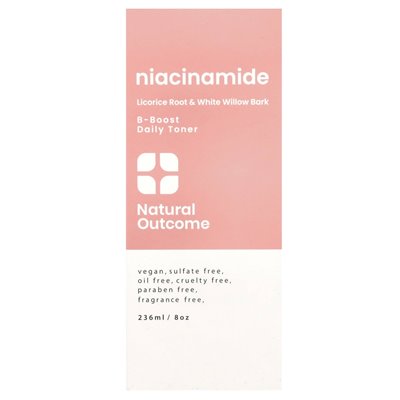 Natural Result, Niacinamide, B-Boost Daily Toner, Brefance Free, 8 oz (236 ml)