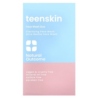 Natural Result, Teen Skin, Face Wash Duo, Face Wash Explained, 1 Set, 5oz (150ml)