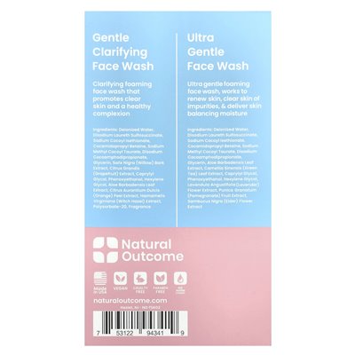 Natural Result, Teen Skin, Face Wash Duo, Face Wash Explained, 1 Set, 5oz (150ml)