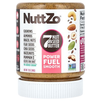 Nuttzo, Fuel Energy, 7-Nuss- und Samenbutter, geschmeidig, 12 oz (340 g)