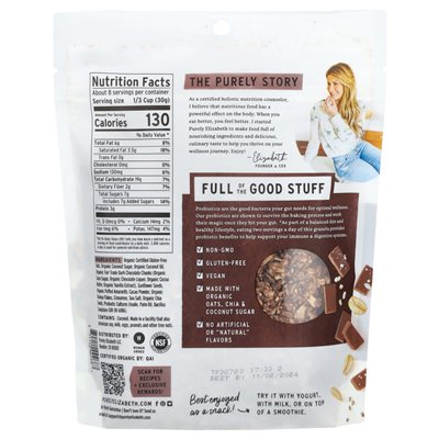 Purely Elizabeth, Urgetreide-Müsli mit Probiotika. Schokoladen-Meersalz mit Kakao-Clustern, 8 oz (227 g)
