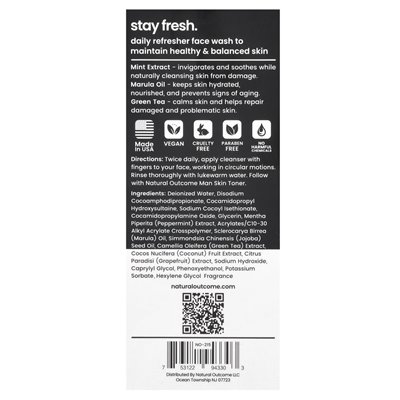 Natural Result, Human Skin, Stay Fresh Cleanser, 8 oz (236 ml)