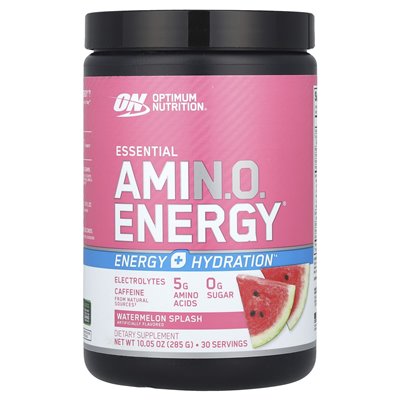 Optymalne odżywianie, Essential Amin.O.Energy®, Watermelon Splash, 10,05 uncji (285 g) Optymalne odżywianie, Essential Amin.O.Energy®, Watermelon Splash, 10,05 uncji (285 g)