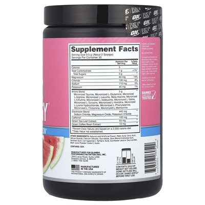 Optymalne odżywianie, Essential Amin.O.Energy®, Watermelon Splash, 10,05 uncji (285 g) Optymalne odżywianie, Essential Amin.O.Energy®, Watermelon Splash, 10,05 uncji (285 g)