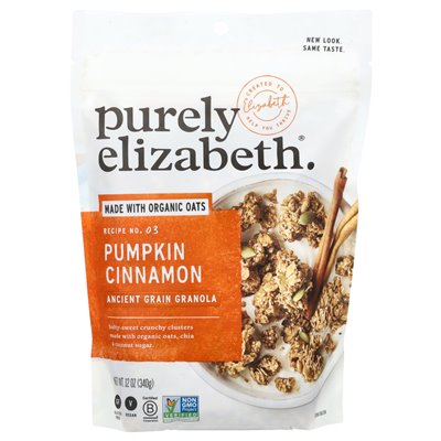 Purely Elizabeth, Ancient Cereal Granola, salzig-süße, knusprige Cluster, Kürbis-Zimt, 12 oz (340 g)