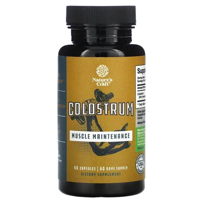 Nature's Craft, Colostrum, 60 Capsules