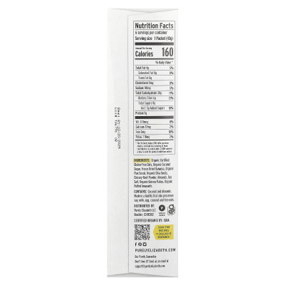 Purely Elizabeth, Superfood-Haferflocken mit präbiotischen Ballaststoffen, Banane-Walnuss, 6 Päckchen, je 1,52 oz (43 g)