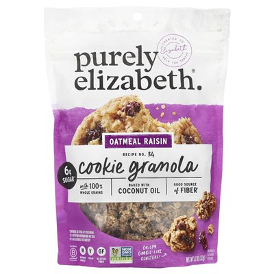 Czysto Elizabeth, Cookie Granola, owsiane rodzynki, 11 uncji (312 g) Czysto Elizabeth, Cookie Granola, owsiane rodzynki, 11 uncji (312 g)