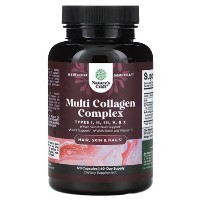 Nature's Craft, Multi Collagen Complex, 120 capsules