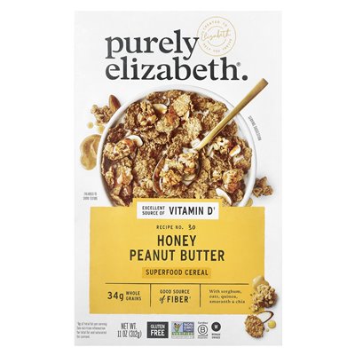 Purely Elizabeth, Superfood-Müsli, Honig-Erdnussbutter, 11 oz (312 g)