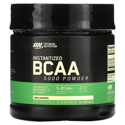 Optimum Nutrition, instanowany proszek BCAA 5000, niezmożony, 12,16 uncji (345 g) Optimum Nutrition, instanowany proszek BCAA 5000, niezmożony, 12,16 uncji (345 g)