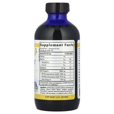 Nordic Naturals, Proomega®, cytryna, 8 Fl Oz (237 ml)