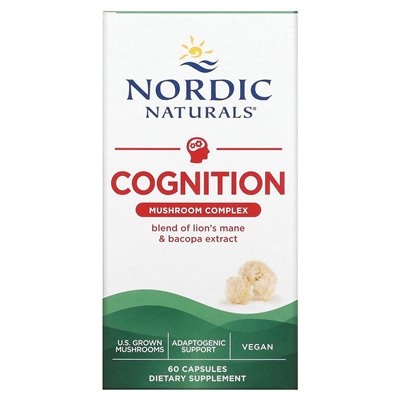 Nordic Naturals, kompleks grzybów poznawczych, 60 kapsułek