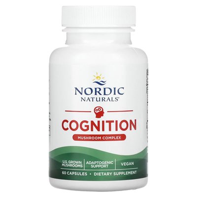 Nordic Naturals, kompleks grzybów poznawczych, 60 kapsułek