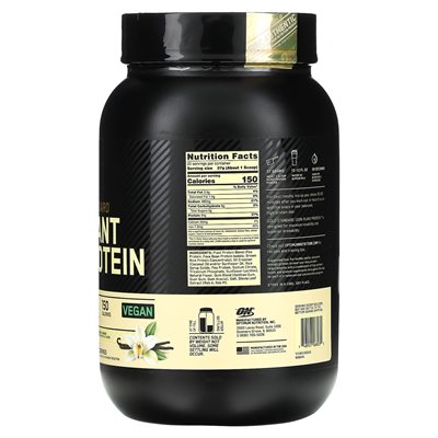 Optymalne odżywianie, 100% białko roślinne Gold Standard®, kremowa wanilia, 1,63 funta (740 g) Optymalne odżywianie, 100% białko roślinne Gold Standard®, kremowa wanilia, 1,63 funta (740 g)