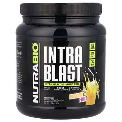 Nutrabio, Intra Blast, Intra Workout Amino Fuel, Passion Fruit, 1,6 funta (712 g)